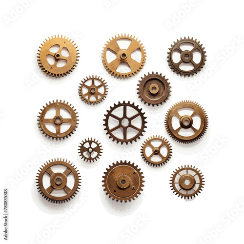 Gear icon vector set. clockwork illustration sign collection. Mechanics symbol.