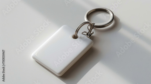 White Keychain