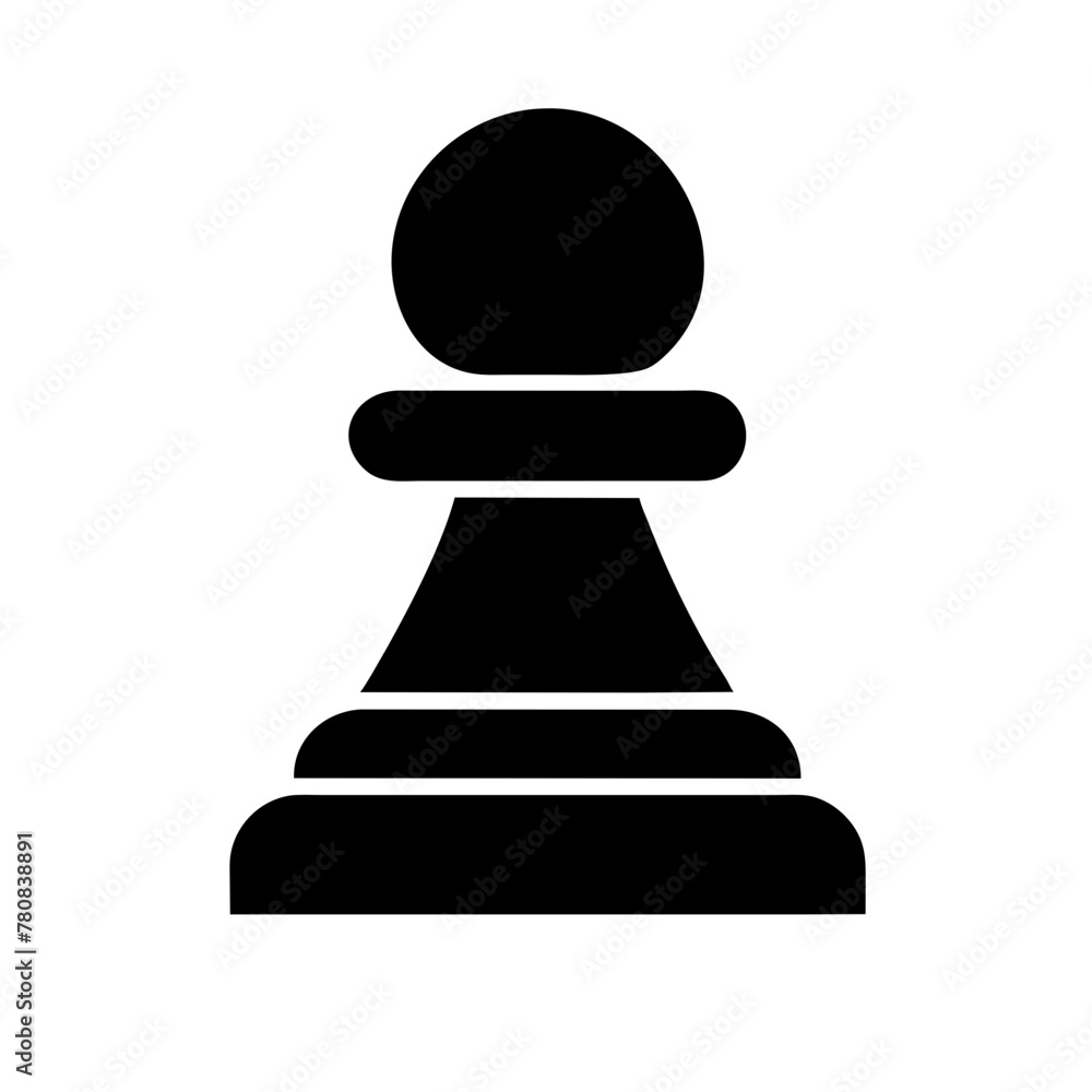 Chess Piece icon vector graphics element silhouette sign symbol illustration on a Transparent Background Chess Piece icon vector graphics element silhouette sign symbol illustration on a Transparent Background