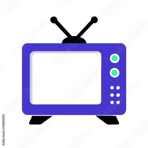 Television TV icon home technology vector graphic element symbol clipart illustration on a Transparent Background