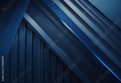 Abstract dark blue gradient background with diagonal geometric shape and line