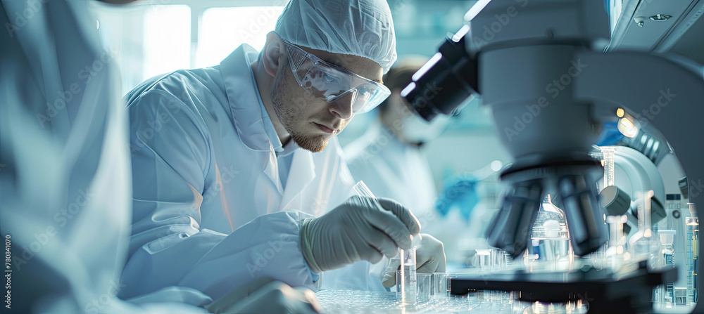 Professional health care researchers working in life of medical science laboratory Professional health care researchers working in life of medical science laboratory