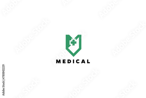 Medical protection template logo design solution