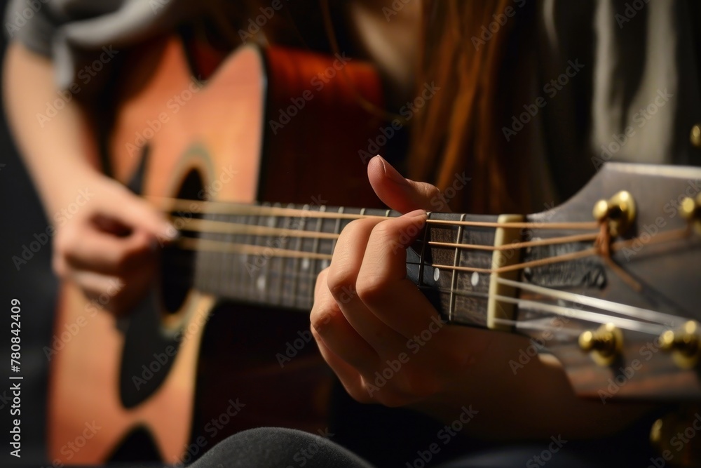 Fototapeta premium Playing the six string