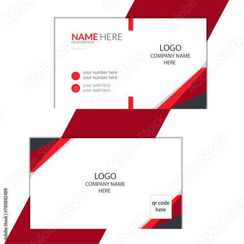 double sided elegant business card 