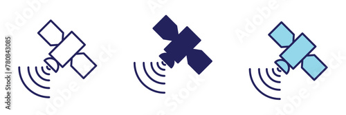 Satelite Data Icon - Navigation Set