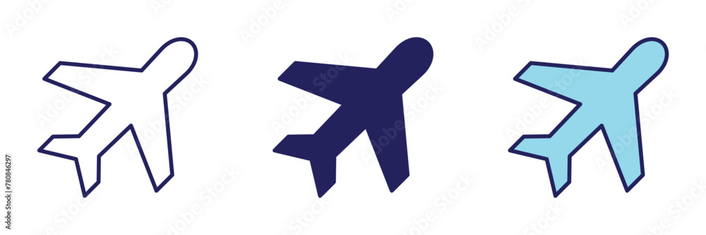 Plane Transportation Icon - Navigation Set