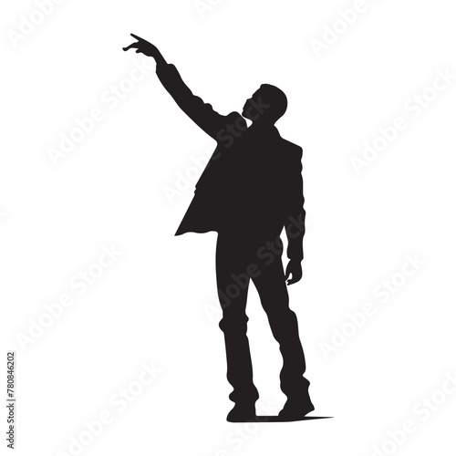 Actor in a dramatic black silhouette