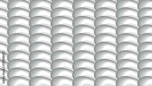 A pattern of circles bent and shades of gray