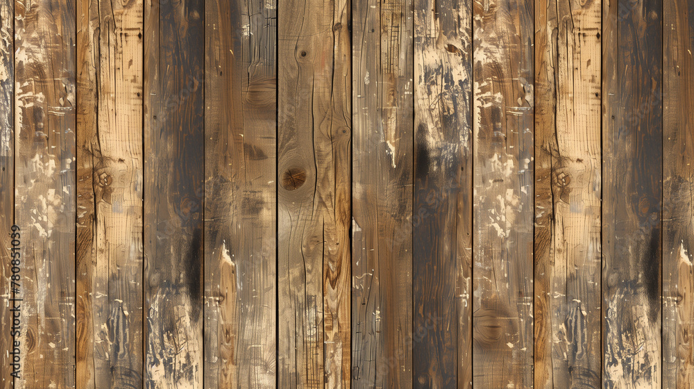 Naklejka premium Wooden plank texture, background