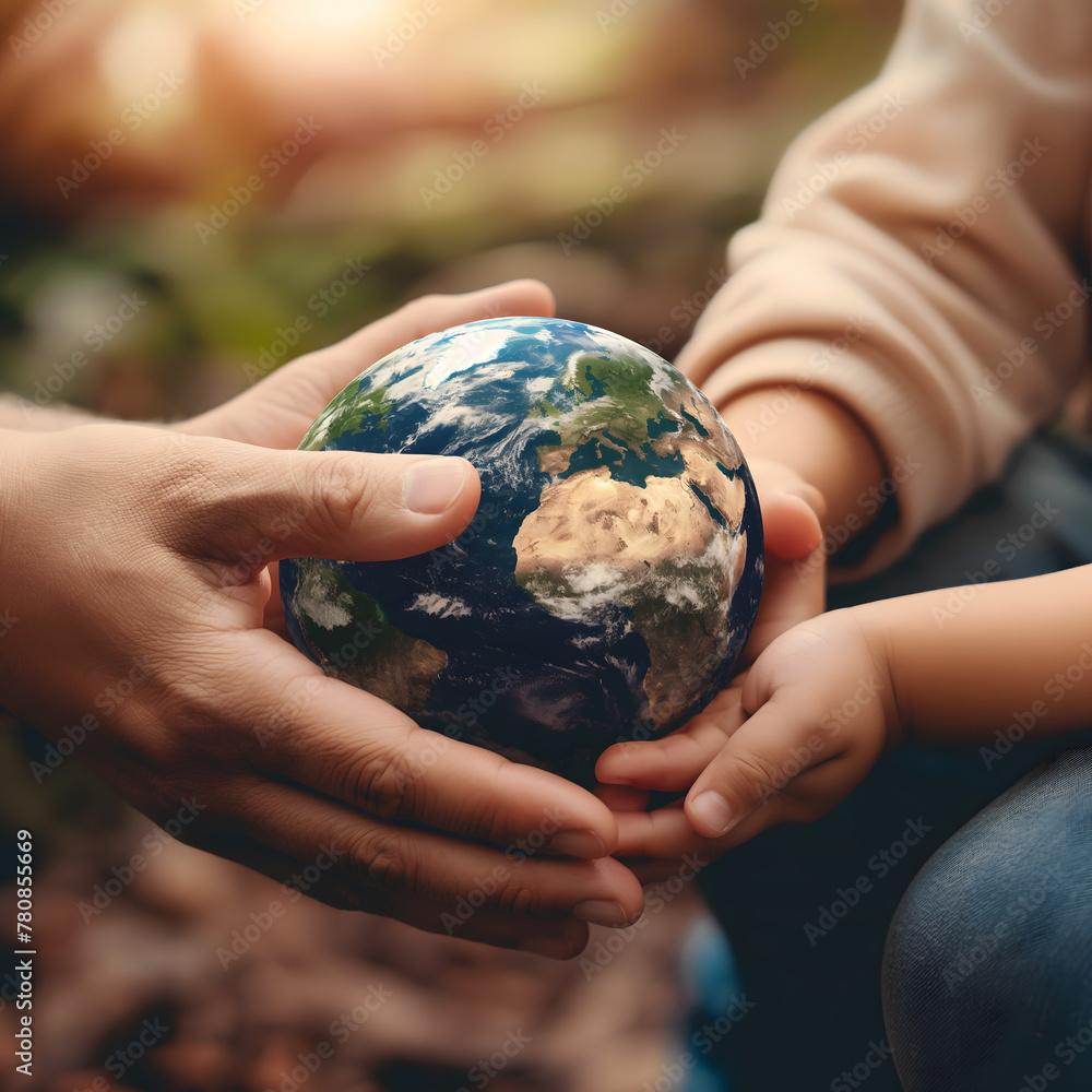 Caring Hands Holding the Earth - A Symbol of Environmental Responsibility Caring Hands Holding the Earth - A Symbol of Environmental Responsibility