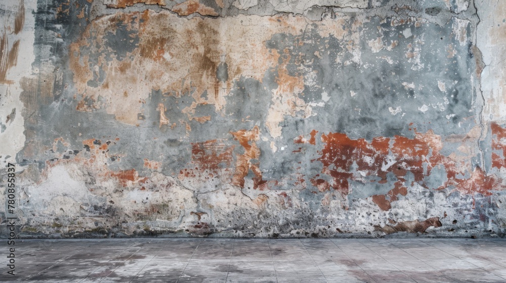 Room With Cement Wall and Peeling Paint Room With Cement Wall and Peeling Paint