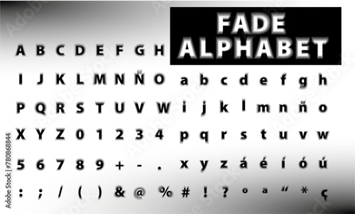 Wallpaper Mural FADE ALPHABET Torontodigital.ca