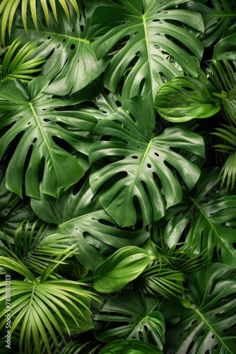 Detailed shot of vibrant green leaves, perfect for nature backgrounds