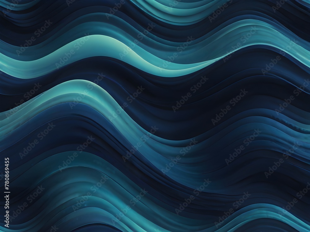 An abstract, digital wave pattern in cool blues and cyans, conveying a sense of digital fluidity and motion, generative AI An abstract, digital wave pattern in cool blues and cyans, conveying a sense of digital fluidity and motion, generative AI