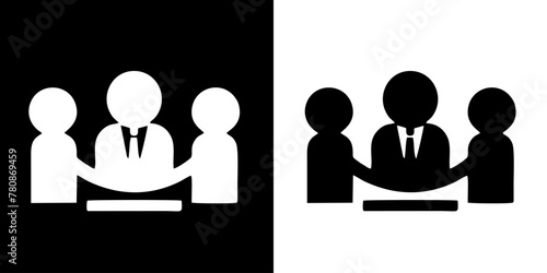 Business icon. Avatars. Idea icon. Set of icons. Silhouette. Black icon. Line icon.