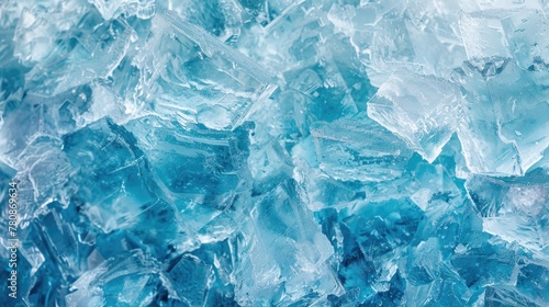 Detailed view of ice crystals, suitable for scientific and nature themes