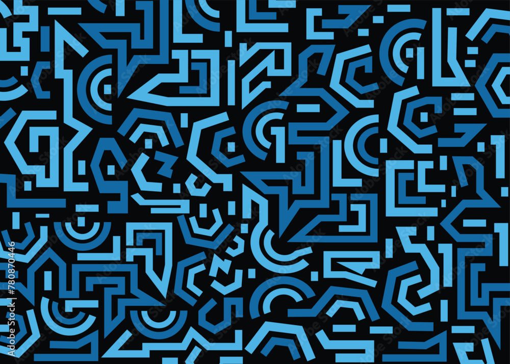 Abstract seamless pattern geometric line shape art background