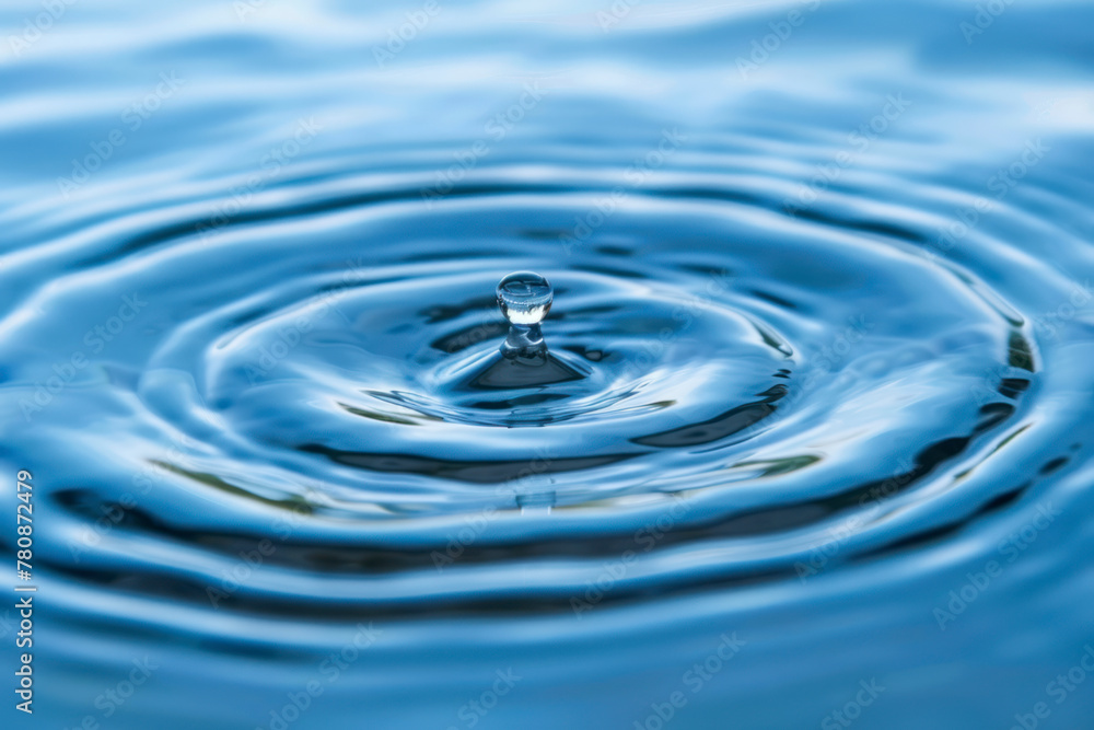 Close-up of blue water with calm ripples. Close-up of blue water with calm ripples.