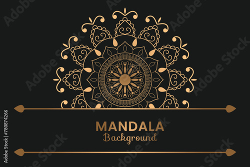 Weeding card luxury mandala design