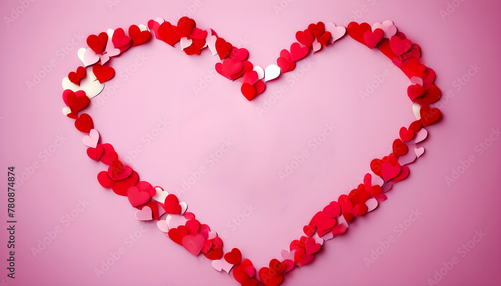 red heart with copyspace on pink background red heart with copyspace on pink background