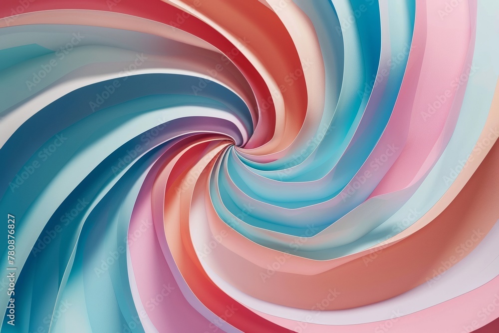 Abstract background with colorful spiral, pink, red and blue pastel colors Abstract background with colorful spiral, pink, red and blue pastel colors