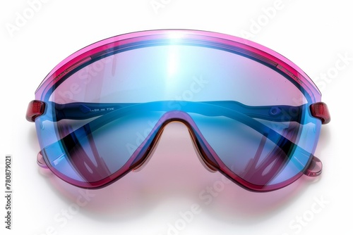 ski goggles on white background