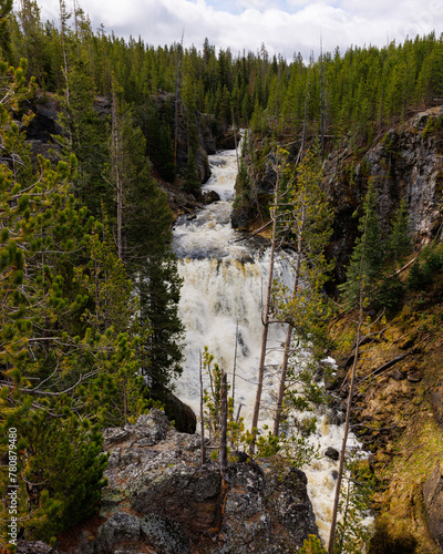 Kepler Cascades in Yellowstone National Park