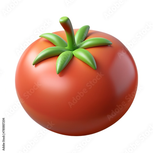tomato on white background