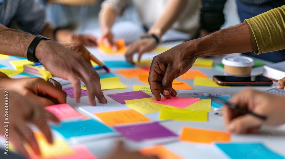 Fototapeta premium A Collaborative Team Planning Session
