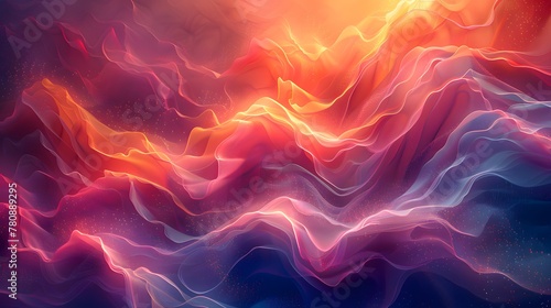 the beauty of abstraction with a mesmerizing 3D illustration of colorful shapes that seem to dance and swirl in a hypnotic display of light and color photo