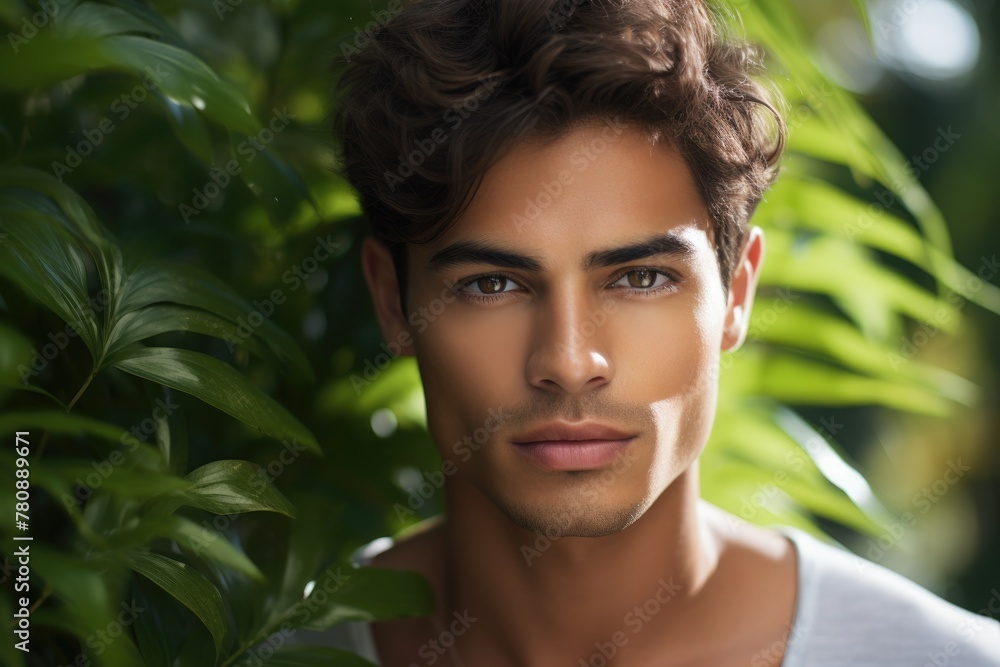 Face portrait of a handsome guy Face portrait of a handsome guy