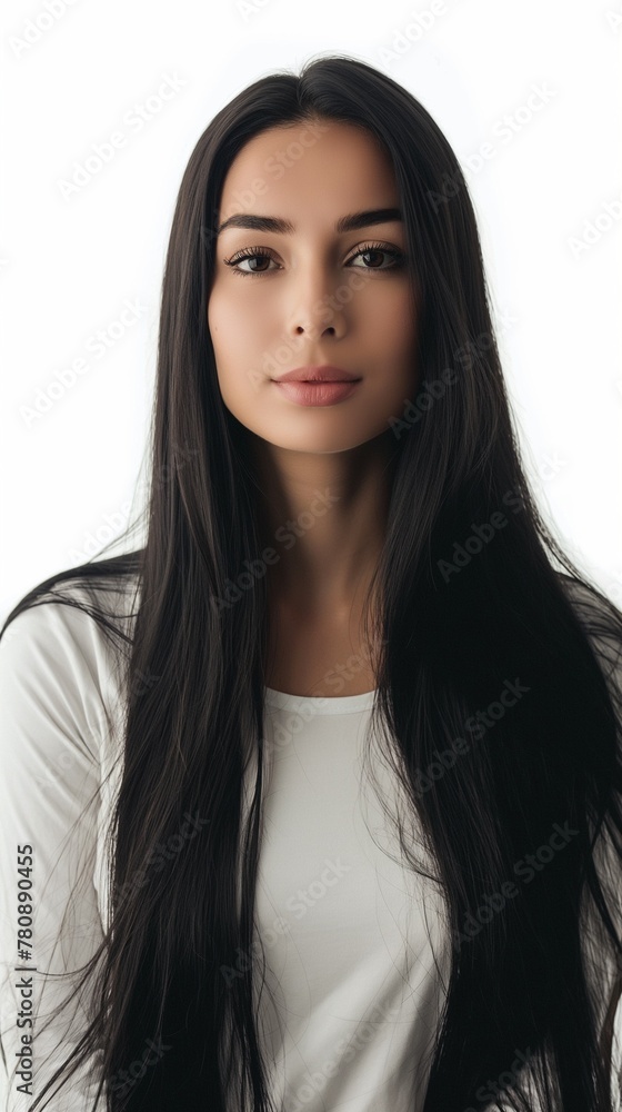 Beautiful laughing brunette model girl with long curly hair . Smiling woman hairstyle wavy curls . Fashion , beauty and makeup portrait Beautiful laughing brunette model girl with long curly hair . Smiling woman hairstyle wavy curls . Fashion , beauty and makeup portrait