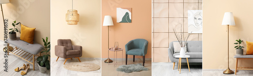 Group of stylish minimalist...
