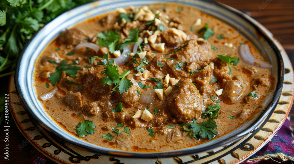 Traditional pakistani beef curry dish Traditional pakistani beef curry dish