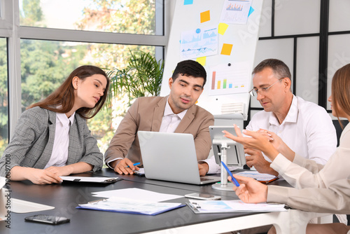 Business people at meeting ...