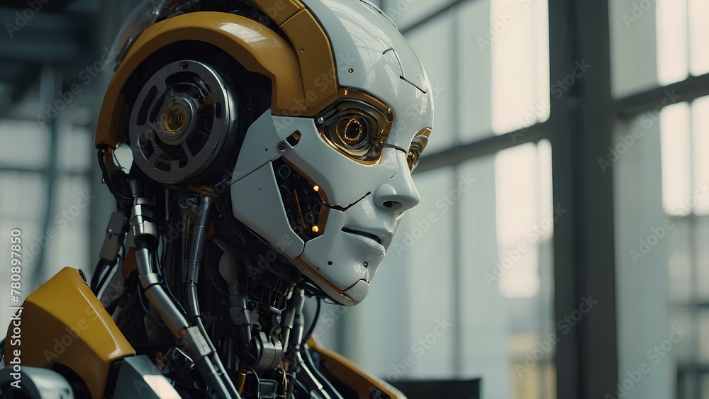 realistic image of a thinking robot
realistic image of a thinking robot