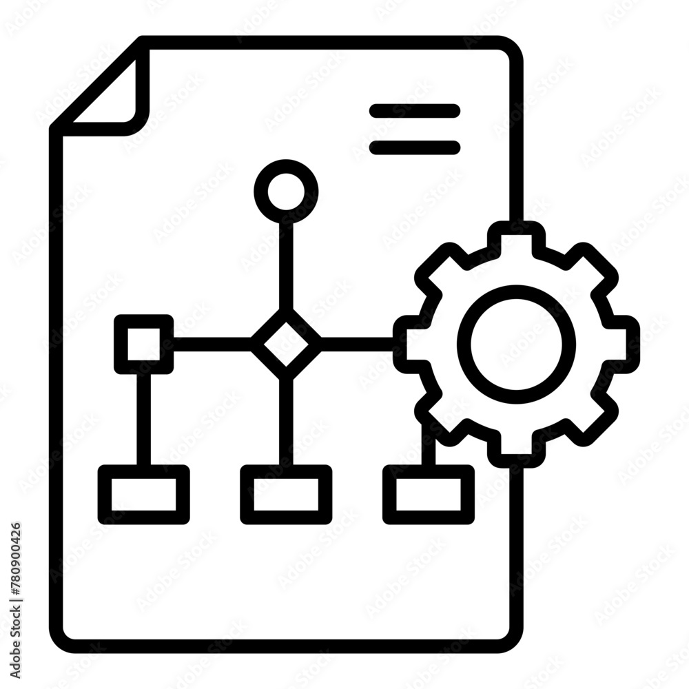 Workflow Planning Icon Element For Design Workflow Planning Icon Element For Design