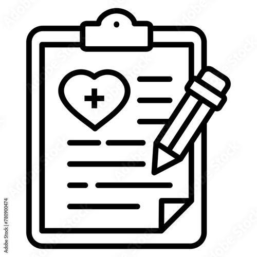 Healthcare Planning  Icon Element For Design