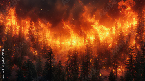 Uncontrollable Forest Fire