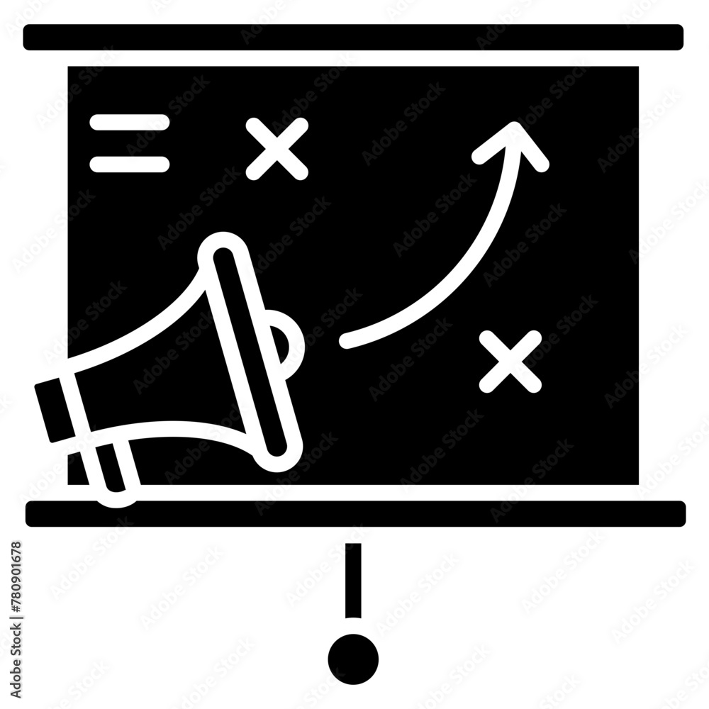 Market Planning  Icon Element For Design