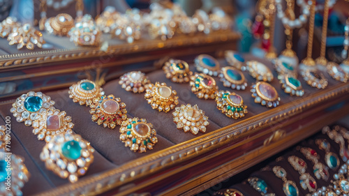 Glittering Vintage Accessories at a Flea Market