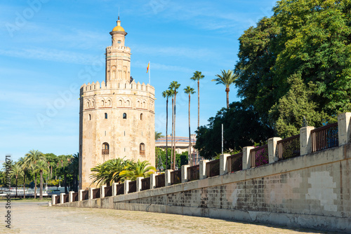 The Gold Tower, Seville, Spain. photo