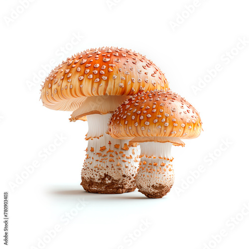 A Group of Mushrooms Stacked Together. Generative AI