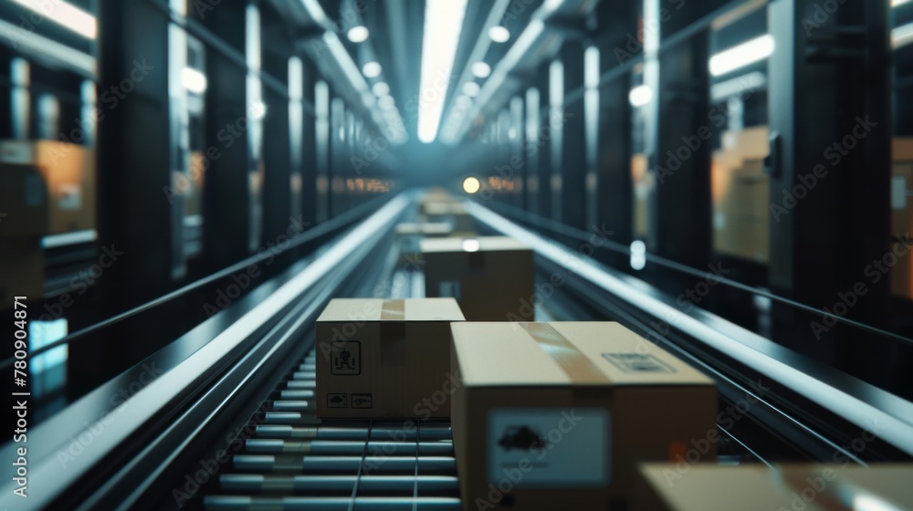 Automated Warehouse Conveyor System