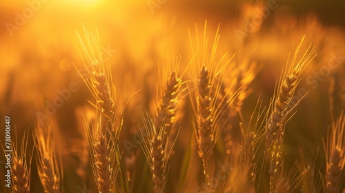 Golden Wheat Field at Sunset