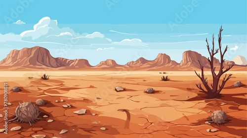 Arizona desert landscape wild west background with photo