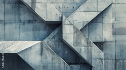 An abstract background featuring geometric shapes resembling concrete.