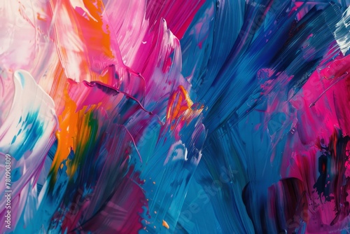 Abstract Emotions: Vibrant Expressionist Artwork Eliciting Powerful Feelings