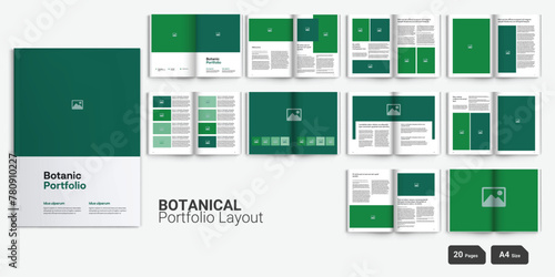 Botanic Portfolio Design Catalog Layout Catalog Layout Product Catalog Design